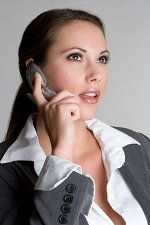 Sales Woman On Phone